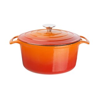 Vogue Runder Schmortopf Orange Groß 4 Liter