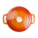 Vogue Runder Schmortopf Orange Groß 4 Liter