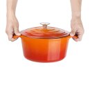 Vogue Runder Schmortopf Orange Groß 4 Liter