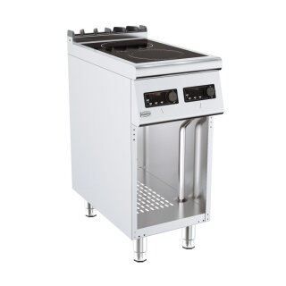 Gastro Induktionsherd mit 2 Platten und offenem Unterbau 230 V