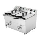 Buffalo Doppel-Induktionsfritteuse – 2x7,5L...