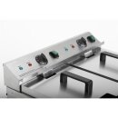 Buffalo Doppel-Induktionsfritteuse – 2x7,5L Behälter, 2x3000W Leistung