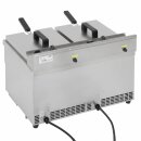 Buffalo Doppel-Induktionsfritteuse – 2x7,5L Behälter, 2x3000W Leistung