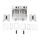 Buffalo Doppel-Induktionsfritteuse – 2x7,5L Behälter, 2x3000W Leistung