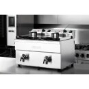 Buffalo Doppel-Induktionsfritteuse – 2x7,5L Behälter, 2x3000W Leistung