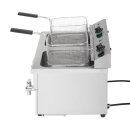 Buffalo Doppel-Induktionsfritteuse – 2x7,5L Behälter, 2x3000W Leistung