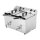 Buffalo Doppel-Induktionsfritteuse – 2x7,5L Behälter, 2x3000W Leistung