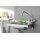 Hendi Waschbecken aus Edelstahl AISI 304 zur Wandmontage 400x290x145mm