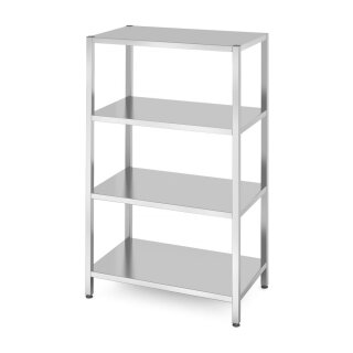 Hendi Lagerregal mit 4 Böden Kitchen Line aus Edelstahl 1000x600x1800mm