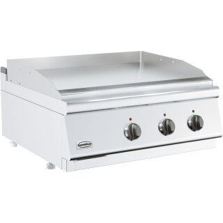 Gastro Grillplatte 800×700×300 mm - Profi-Tischgerät, 7,2 kW, Edelstahl