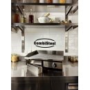 Combisteel Grillplatte glatt - Edelstahl, Fettauffangschale, 730 x 510 x 230 mm