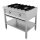 COMBISTEEL Gasherd 2 Brenner – 13 kW, mit Grillrost, B 895 x T 600 mm