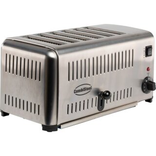 Combistelle Toaster mit 6 Schlitzen - Timer, Edelstahl, 230 V, 2,5 kW