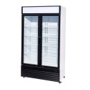 Gastro Getränkekühlschrank BEZ-750 GD - 2 Glastüren, Umluftkühlung, automatische Abtauung