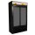 Kühlschrank mit Schiebeglastüren Bez-780 Sl schwarz