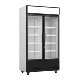 Combisteel Gastro-Kühlschrank FCU-750 – 2 Glastüren, 670 Liter, LED-Beleuchtung
