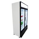 Combisteel Gastro-Kühlschrank FCU-750 – 2 Glastüren, 670 Liter, LED-Beleuchtung