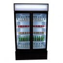 Combisteel Gastro-Kühlschrank FCU-750 – 2 Glastüren, 670 Liter, LED-Beleuchtung