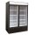 Gastro Tiefkühlschrank mit 2 Glastüren - 1079 Liter, LED, Umluft