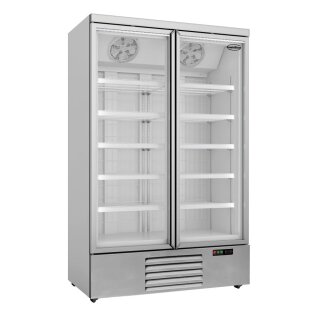 Combisteel Tiefkühlschrank JDE-1000F - 2 Glastüren, 1000 Liter, Umluftkühlung