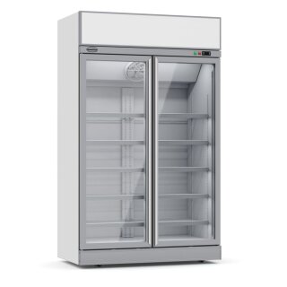 Combisteel Tierfkühlschrank mit 960 Liter - Umluftkühlung, Türheizung, 2 Glastüren