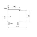 Combisteel Gastro Kühltisch 180 cm – 3...