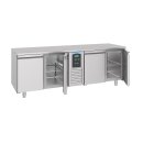 Edelstahl-Kühltisch Monoblock - 4 Türen, 632...