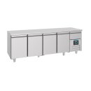 Kühltisch 2330x700x850 mm mit 4 Türen Umluft...