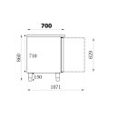 Combisteel Gastro Tiefkühltisch 136x70 cm – 2...