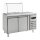 Combisteel Kühltisch mit 2 Türen - Glasfront, 2x 1/ GN, Edelstahl, 314 Liter