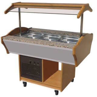 Combisteel gekühlte Buffettheke GN3/1 0–10°C - LED, statisch - fahrbar - 230V