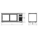 Combisteel Kühlvitrine Gebäckvitrine 150L...