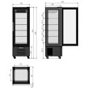 Combisteel LED Kühlvitrine 400L 1950mm +2/+8°C...