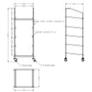 Combisteel Geschirrkorbwagen - 500x500mm 5 Schienen...