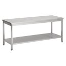 Combisteel Arbeitstisch mit Grundboden aus Edelstahl...