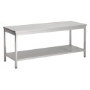 Combisteel Arbeitstisch mit Grundboden aus Edelstahl...