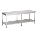 Combisteel Arbeitstisch 250 x 70 cm, Edelstahl