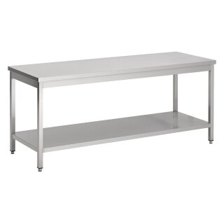 Combisteel Arbeitstisch mit Grundboden aus Edelstahl 1100x800x900mm