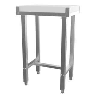 Polyethylen Hackblock 500x400 mm – 50 mm dicke Arbeitsplatte, 750 mm hoch,