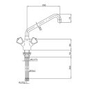 Combisteel Mischhahn mit 1 Loch Auslaufhahn