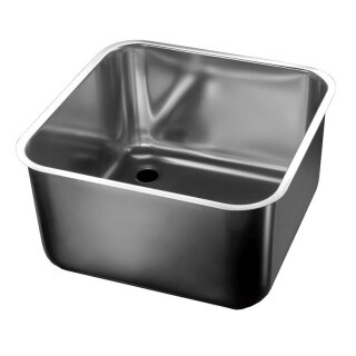 Combisteel Spülbecken aus Edelstahl mit Überlaufrohr 500x500x300mm