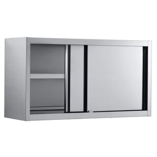 Combisteel Wandschrank mit 2 Schiebetüren aus Edelstahl  1600x400x660mm