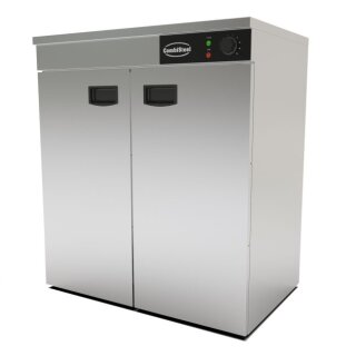 Combisteel Wärmeschrank für Teller 2 Türen aus Edelstahl 750x485x850mm