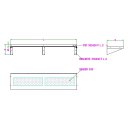 Combisteel Rfs Wandbord inklusive Konsolen aus Edelstahl...