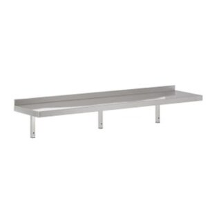 Combisteel Rfs Wandbord inklusive Konsolen aus Edelstahl 430 1800x400x320mm