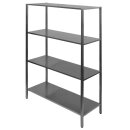 Combisteel Regalsystem mit 4 Böden aus verchromten...