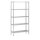 Combisteel Regalsystem mit 5 Böden aus verchromten Stahl 1000x400x1800mm
