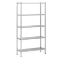 Combisteel Regalsystem mit 5 Böden aus verchromten...