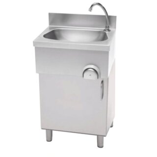 Combisteel Handwaschbecken Standmodell mit 1 Türe aus Edelstahl 500x400x850mm