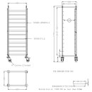 Combisteel Abräumwagen mit 12 Schienen für EN...